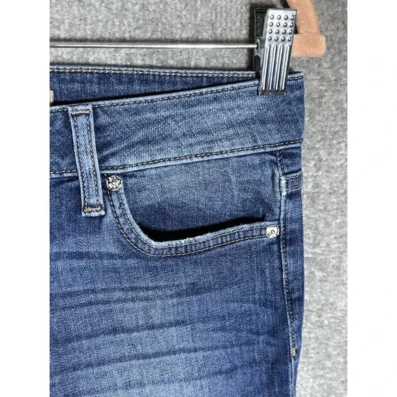 Joes Jeans Skinny Ankle Hi-Low Cutout Hem‎ Womens Sz 28 Blue Stretch Pockets - Picture 6 of 12